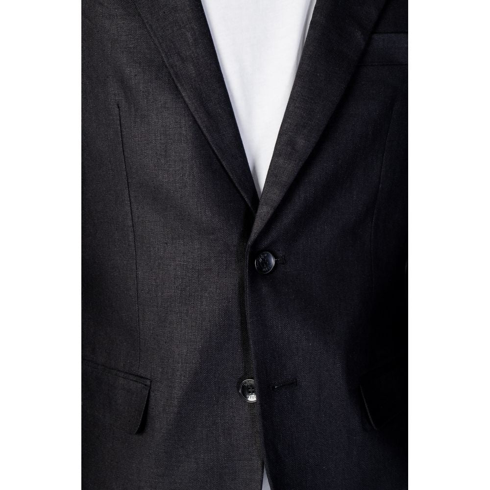 Antony Morato Schwarzer Leinenblazer