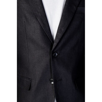 Antony Morato Schwarzer Leinenblazer