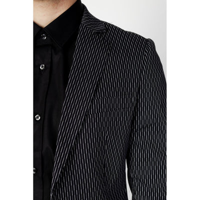 Antony Morato Schwarzer Baumwollblazer