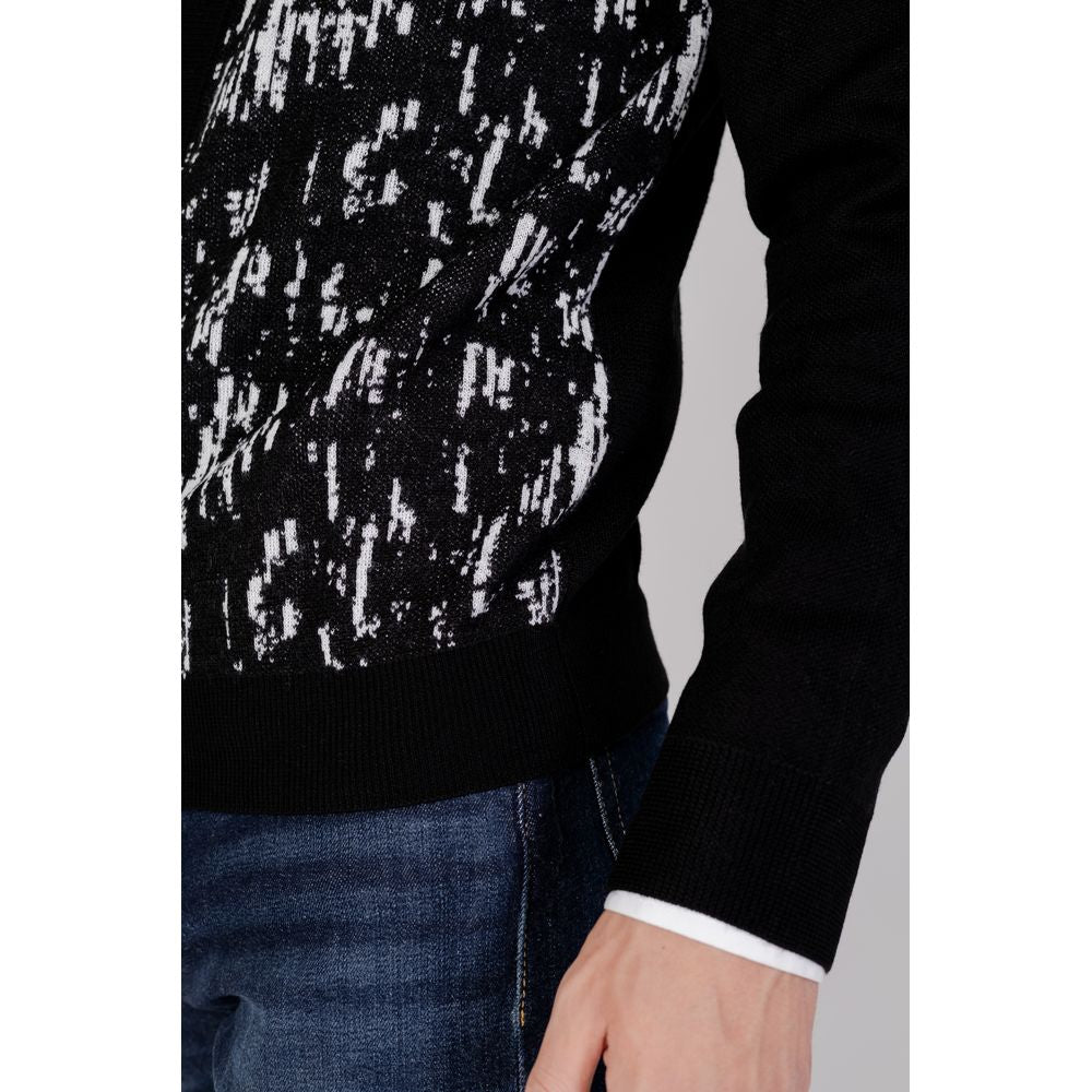 Antony Morato Schwarze Wollstrickjacke