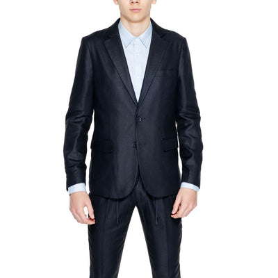 Antony Morato Schwarzer Leinenblazer