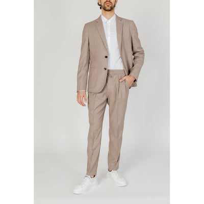 Antony Morato Beigefarbener Polyester-Blazer