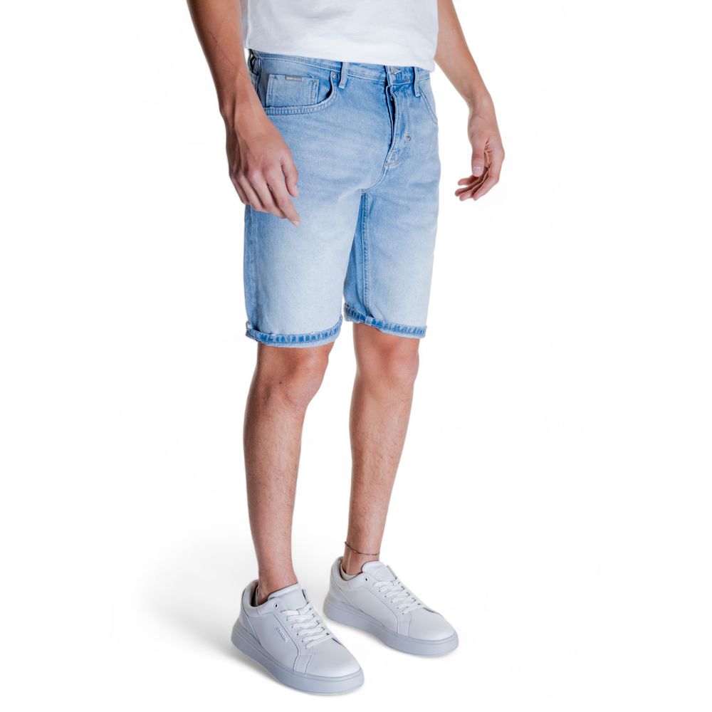 Antony Morato Hellblaue Baumwoll-Bermudas