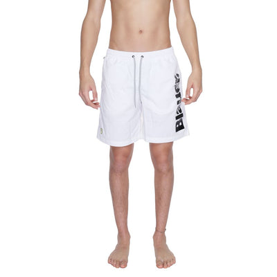Blauer Weiße Polyamid-Badeshorts