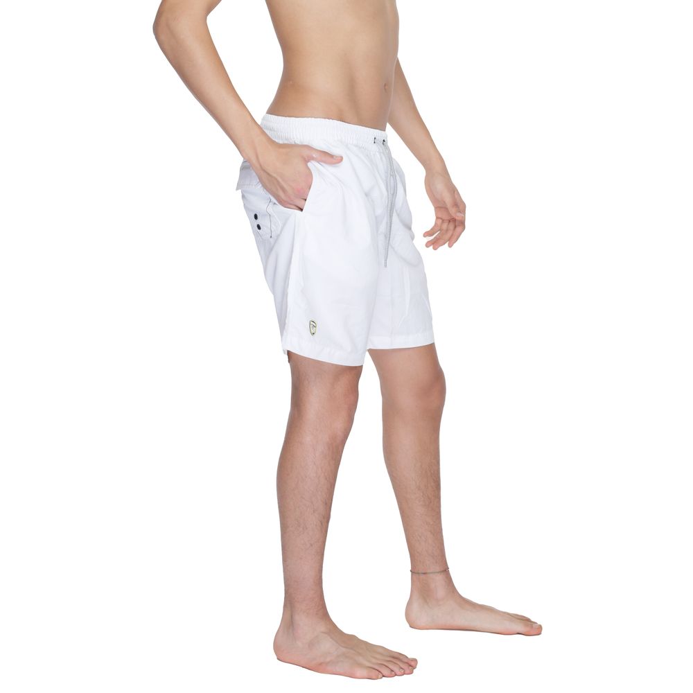 Blauer Weiße Polyamid-Badeshorts