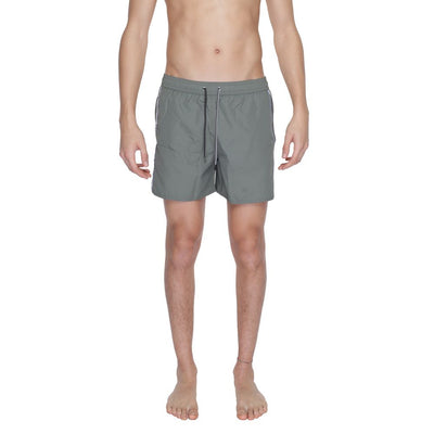 Emporio Armani Underwear Grüne Polyester-Badeshorts