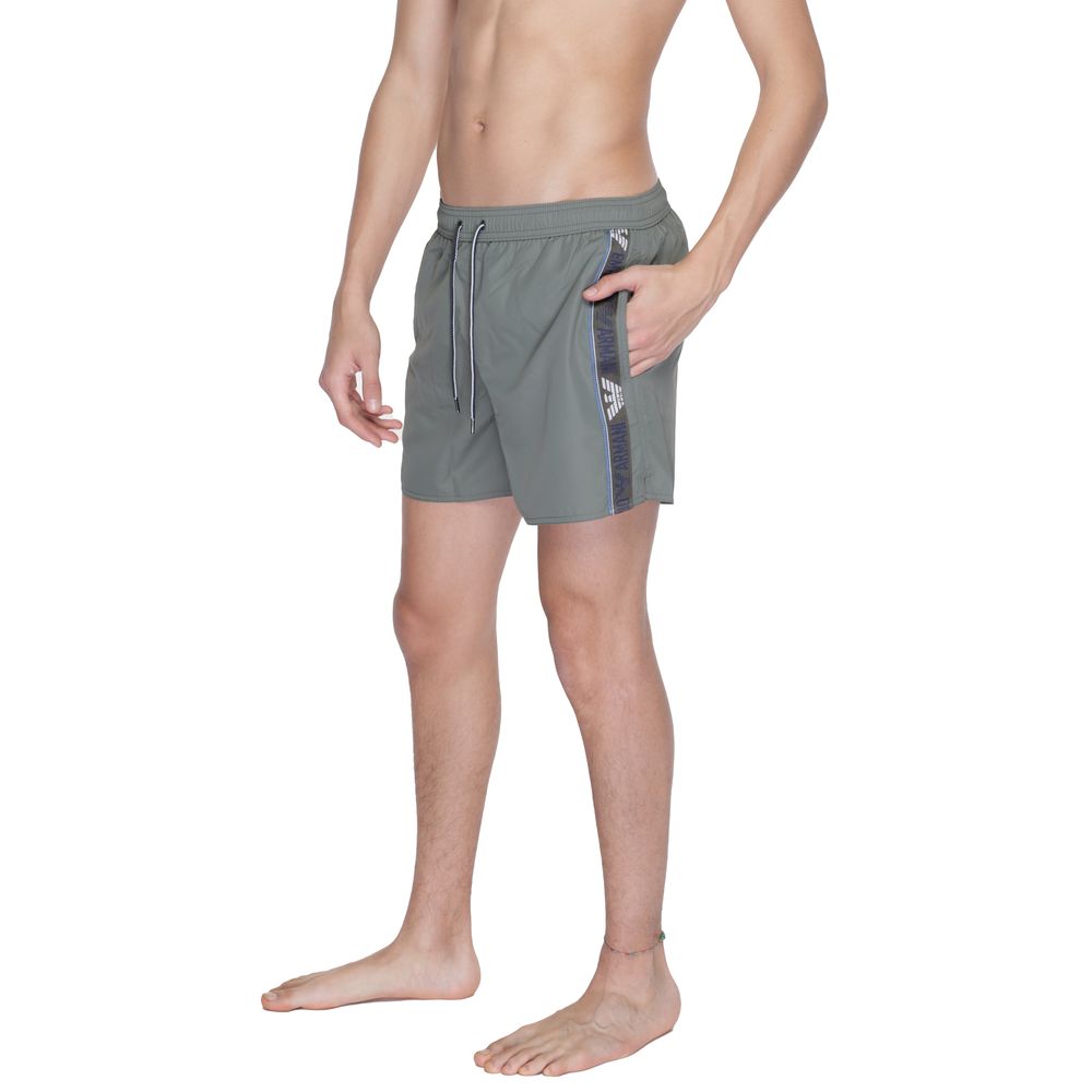 Emporio Armani Underwear Grüne Polyester-Badeshorts