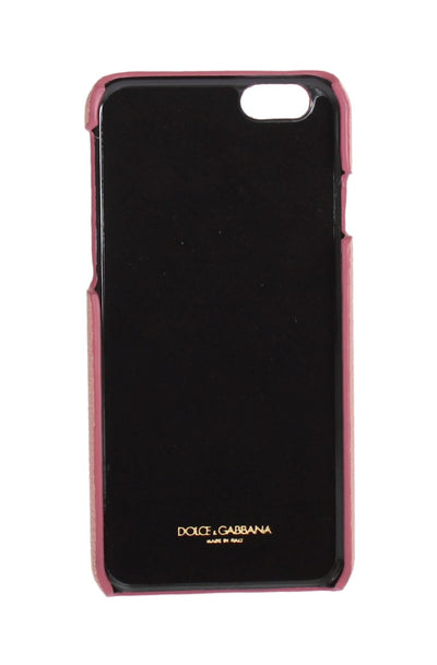 Dolce & Gabbana Rosa Leder Herz Handyhülle
