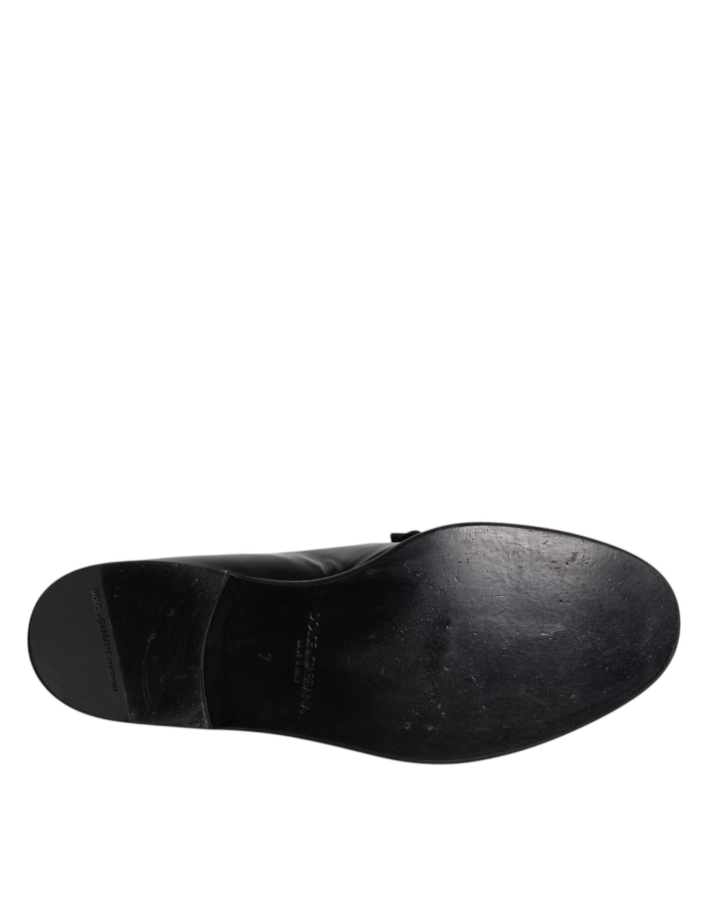 Dolce & Gabbana Schwarzes Leder Loafers Männer Formale Schuhe Kleid