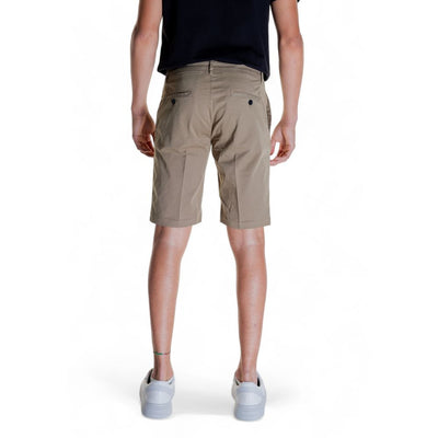 Antony Morato Beigefarbene Baumwoll-Bermudas