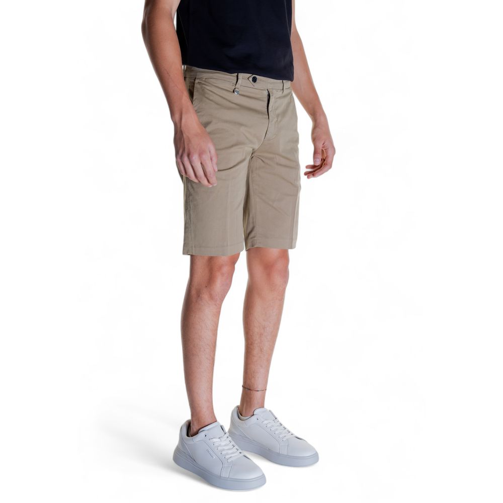 Antony Morato Beigefarbene Baumwoll-Bermudas
