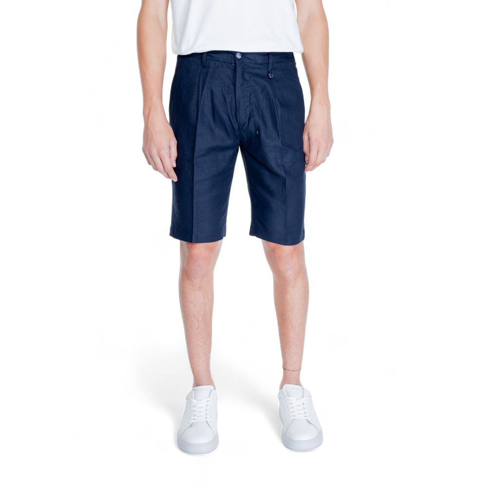Antony Morato Bermudas aus blauem Leinen
