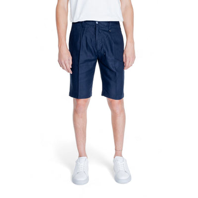 Antony Morato Bermudas aus blauem Leinen