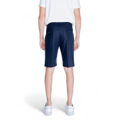 Antony Morato Bermudas aus blauem Leinen