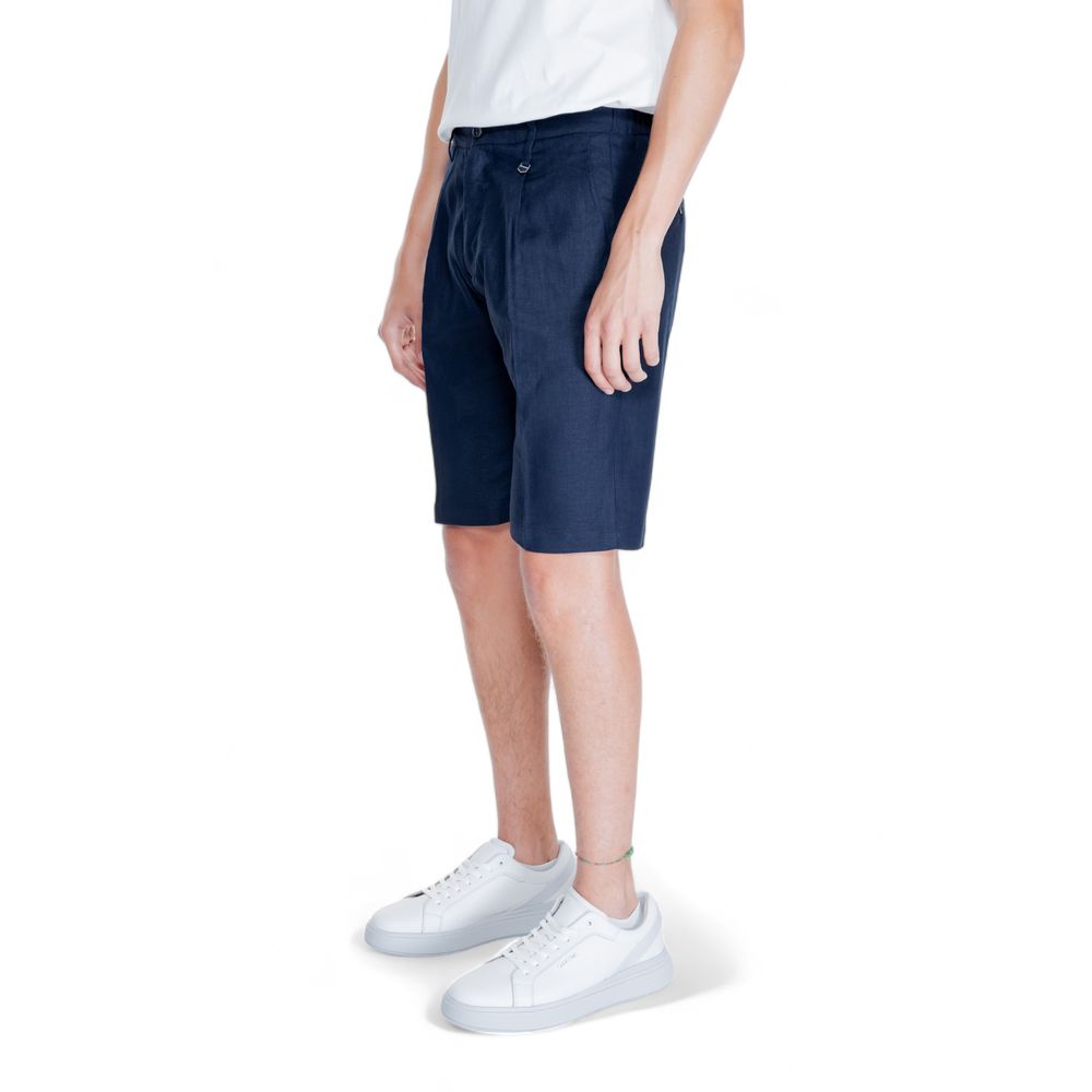 Antony Morato Bermudas aus blauem Leinen
