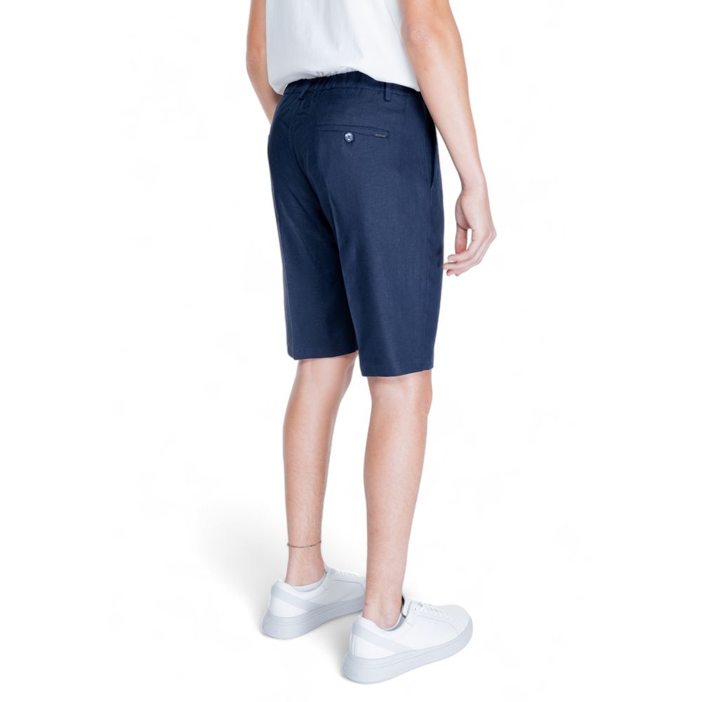 Antony Morato Bermudas aus blauem Leinen