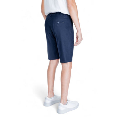 Antony Morato Bermudas aus blauem Leinen