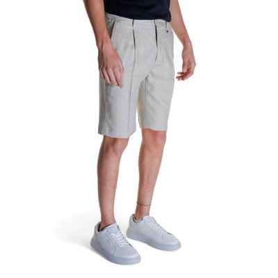 Antony Morato Beige Leinen Bermudas