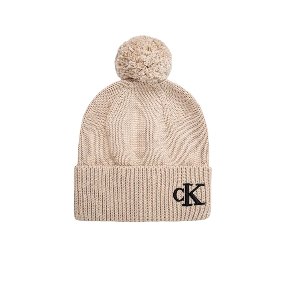 Calvin Klein Beige Baumwolle Kappen Baseballmütze