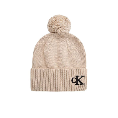 Calvin Klein Beige Baumwolle Kappen Baseballmütze
