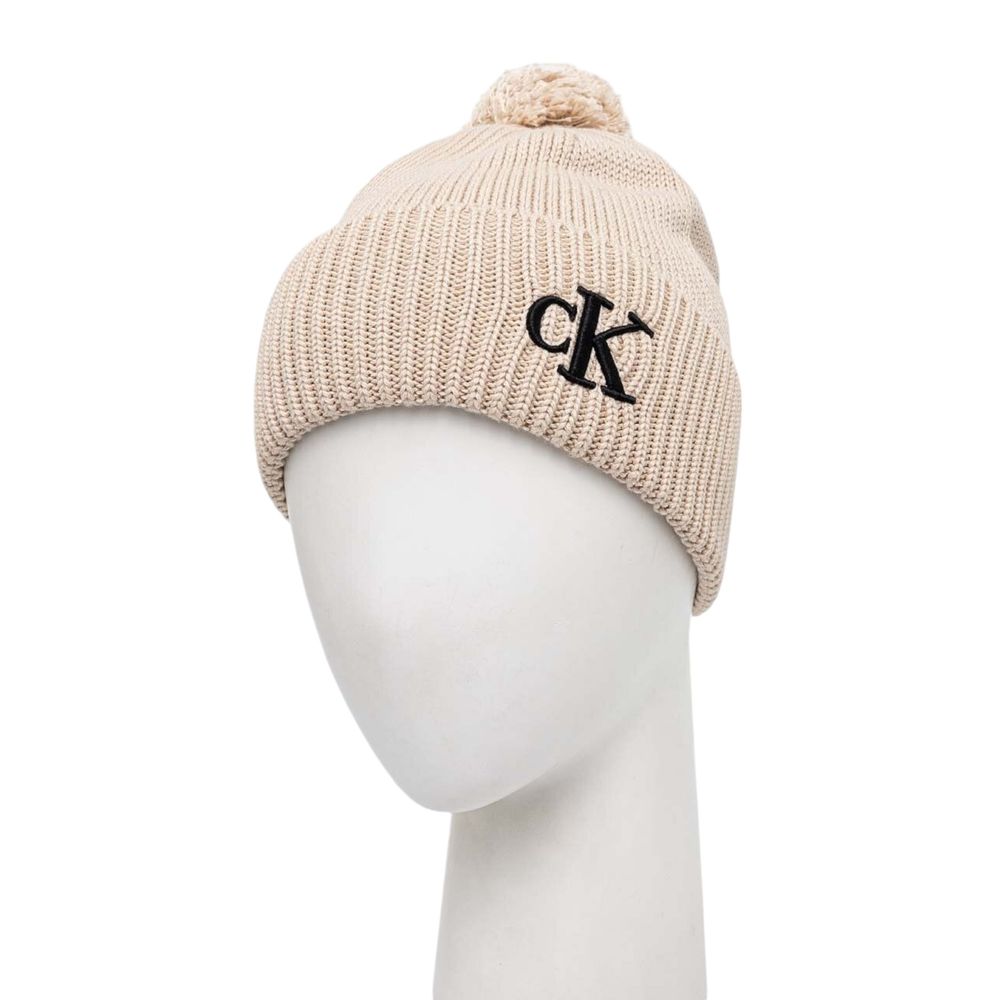Calvin Klein Beige Baumwolle Kappen Baseballmütze