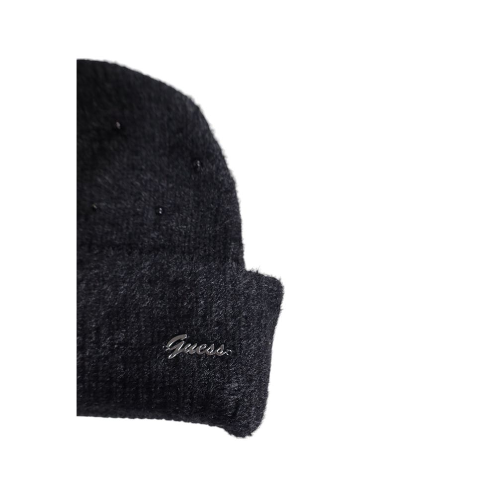 Guess Schwarze Baumwollmützen Baseballmütze