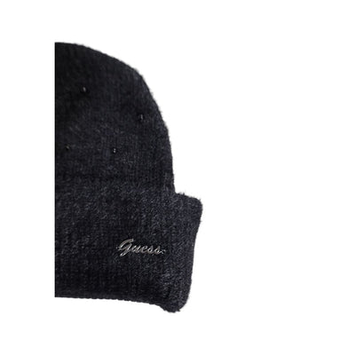 Guess Schwarze Baumwollmützen Baseballmütze