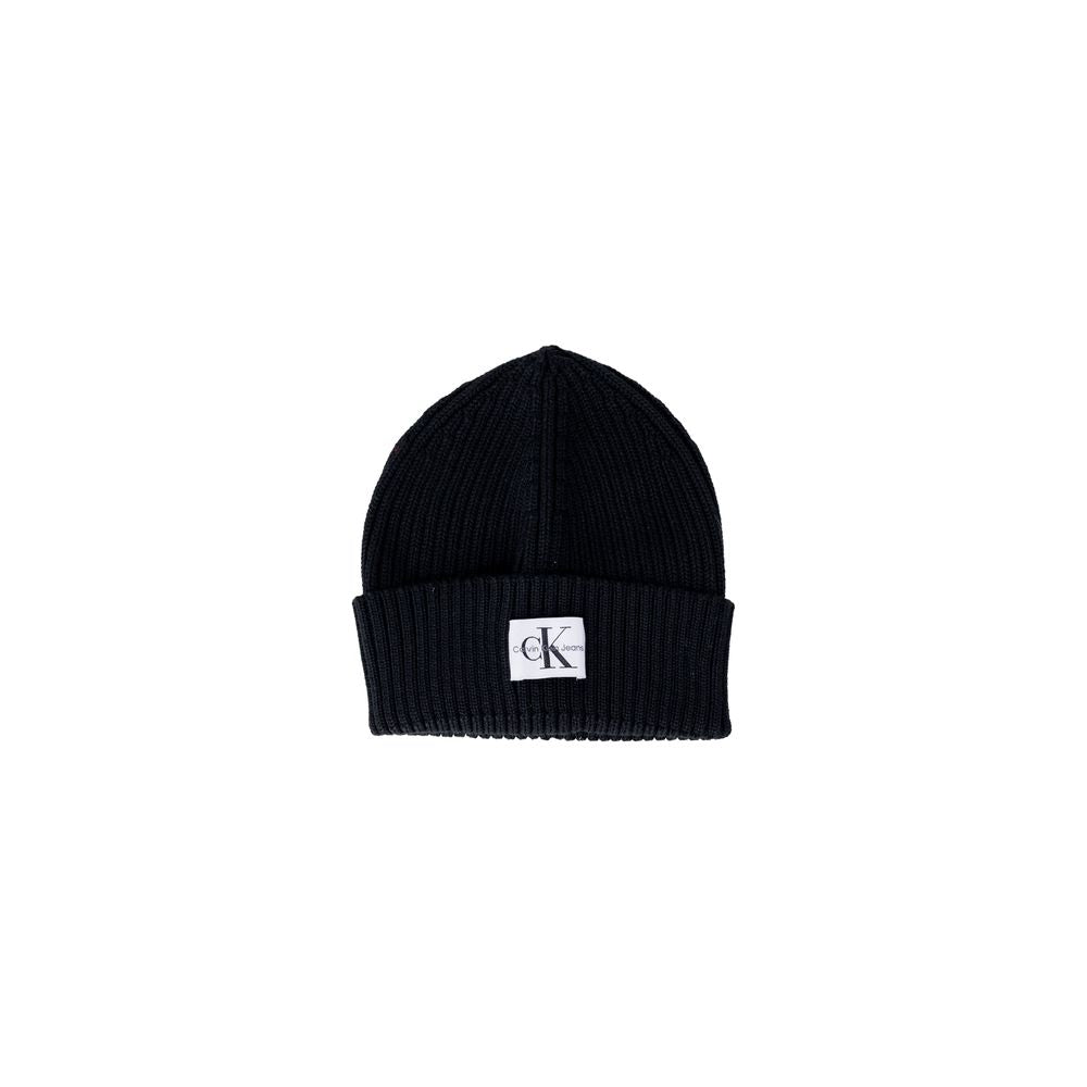 Calvin Klein Jeans Schwarze Wollmützen Baseballmütze