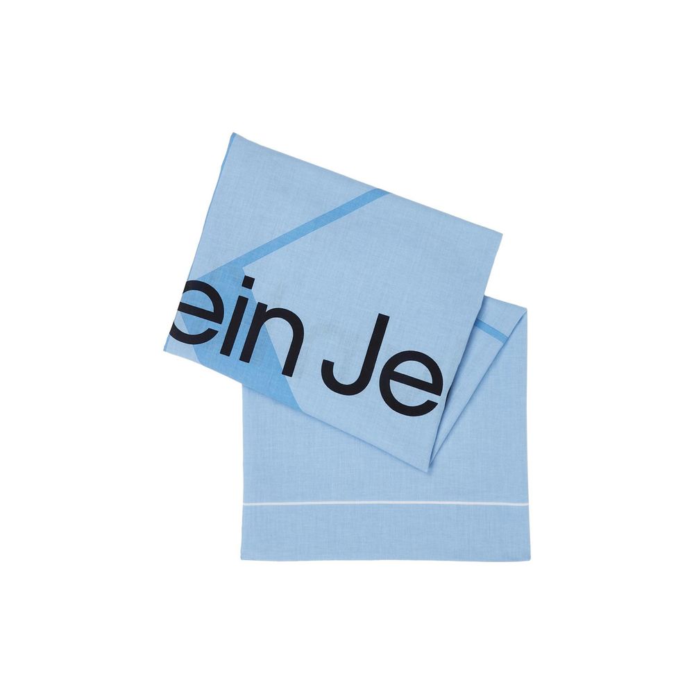Calvin Klein Jeans Blauer Bio-Baumwollschal