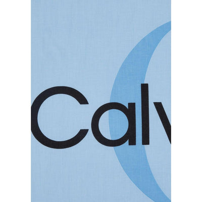 Calvin Klein Jeans Blauer Bio-Baumwollschal