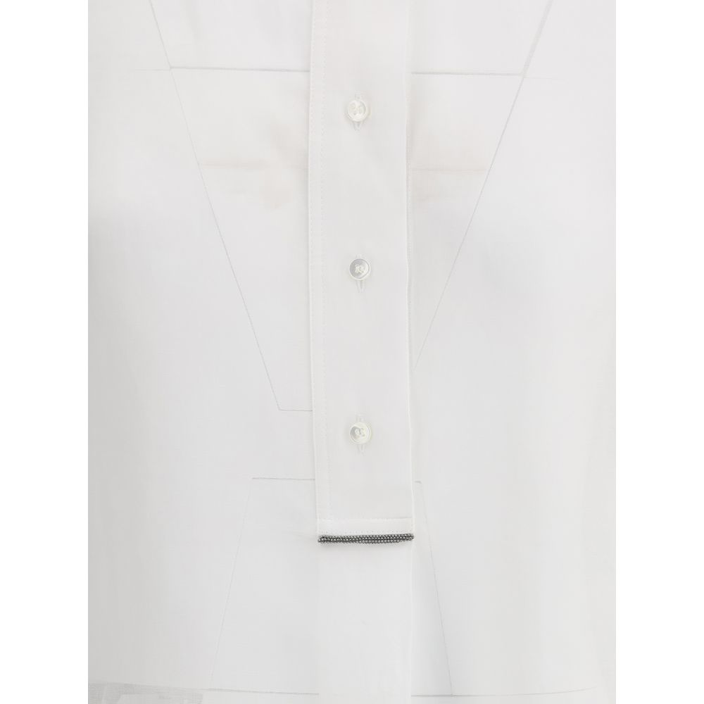 Brunello Cucinelli Semi-transparentes Shirt