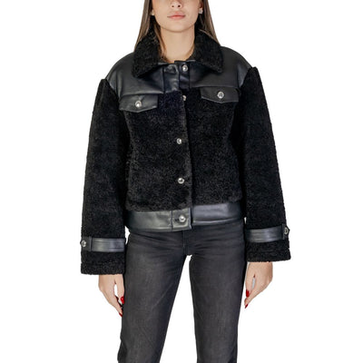 Morgan De Toi Schwarzer Polyester-Mantel