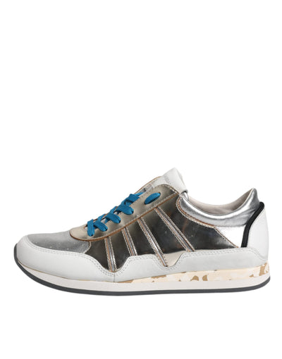 Dolce & Gabbana Multicolor Leder Low Top Sneakers Schuhe