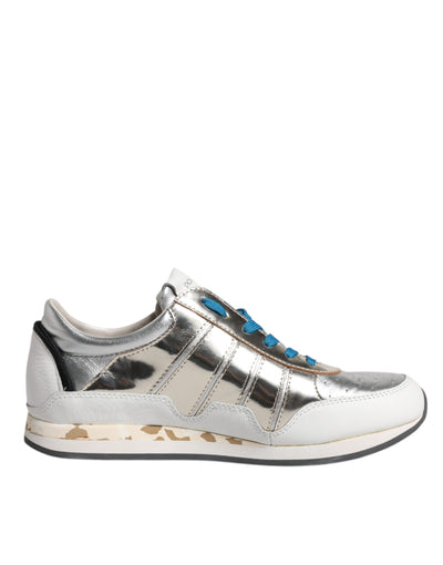 Dolce & Gabbana Multicolor Leder Low Top Sneakers Schuhe