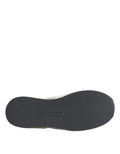 Dolce & Gabbana Multicolor Leder Low Top Sneakers Schuhe