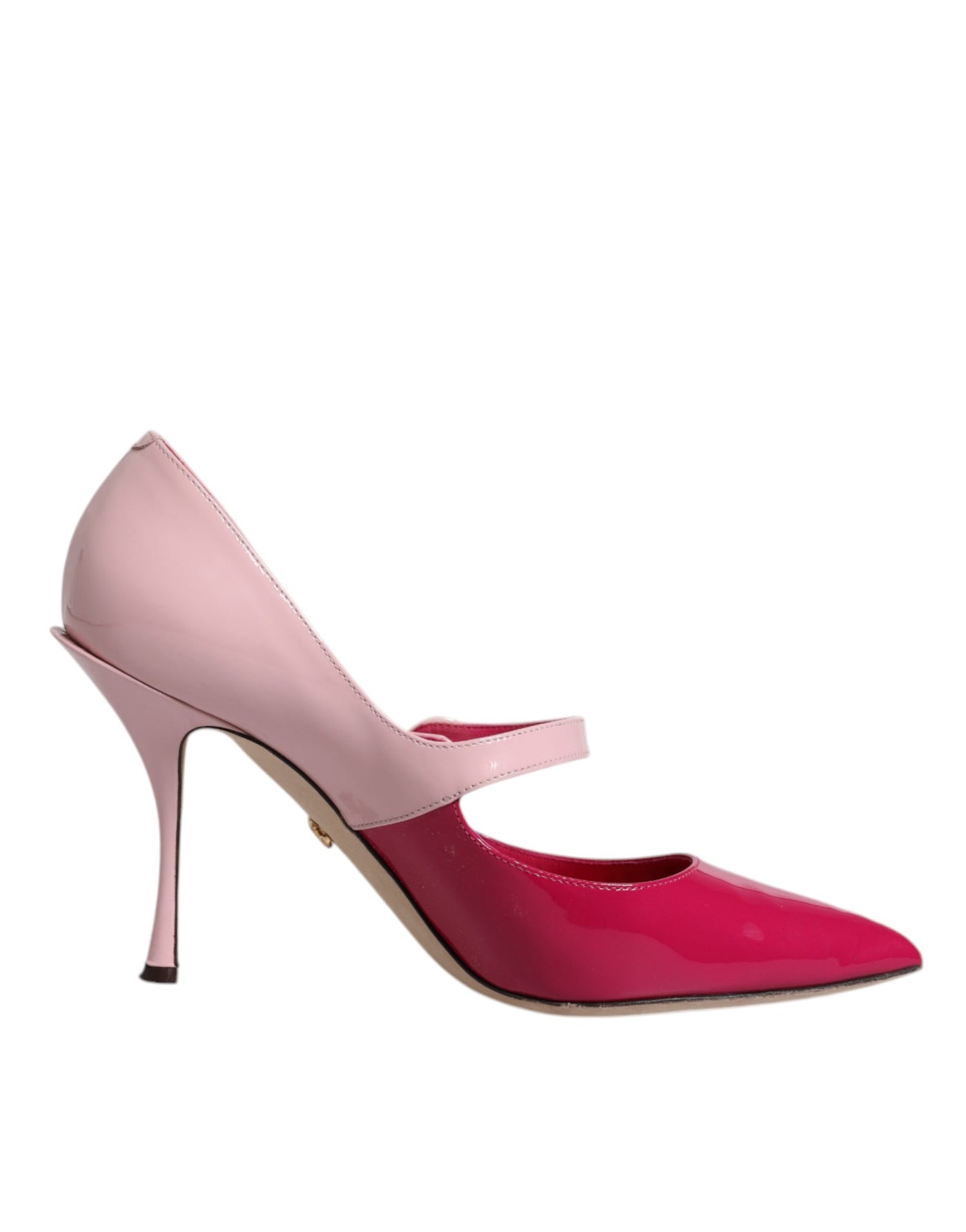 Dolce & Gabbana Zweifarbig Rosa Leder Mary Jane Heels Pumps Schuhe