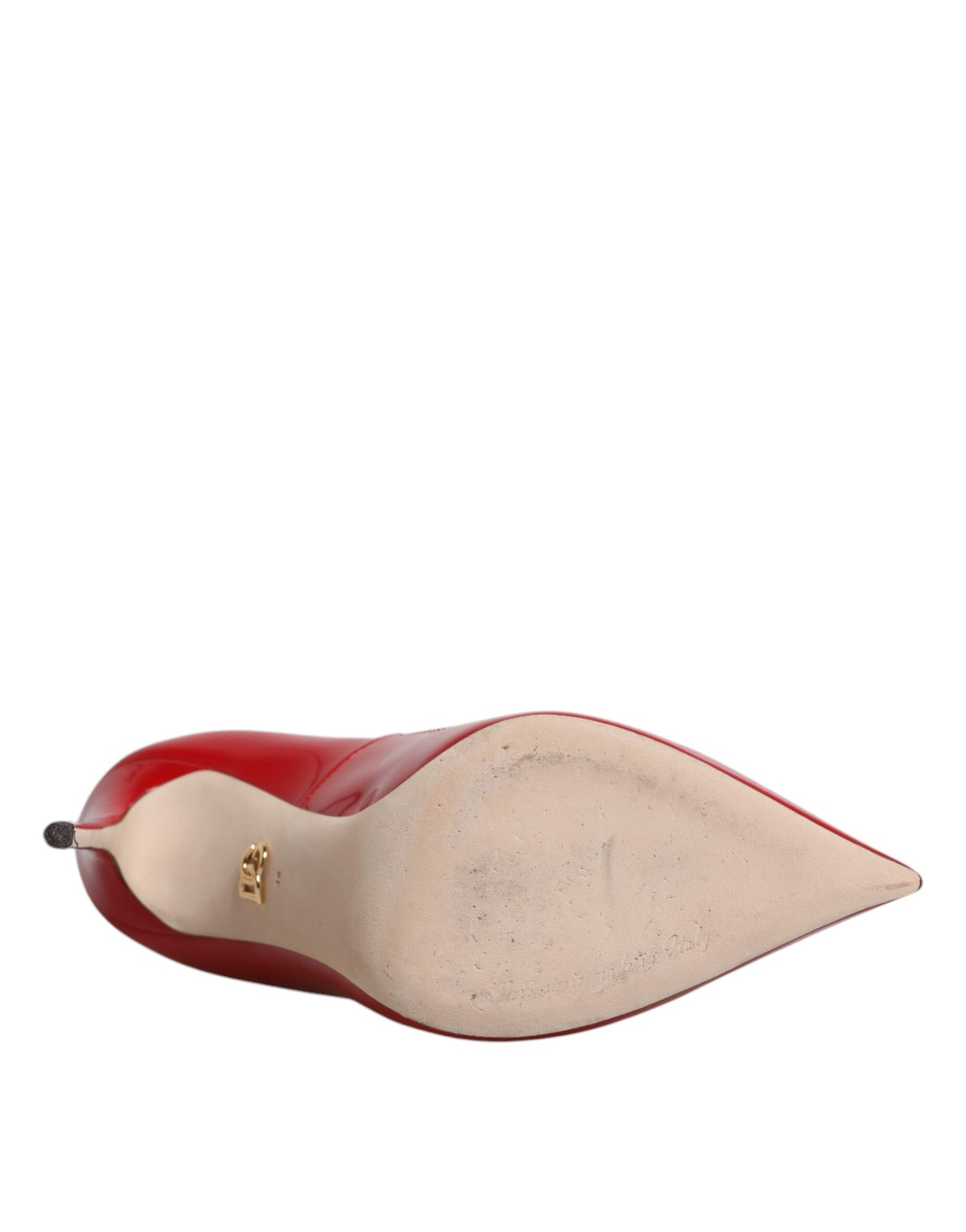 Dolce & Gabbana Rote Lackleder Stiletto Heels Pumps Schuhe