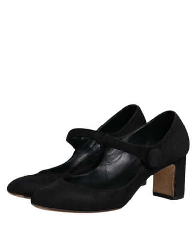 Dolce & Gabbana Schwarz Wildleder KEIRA Heels Pumps Schuhe