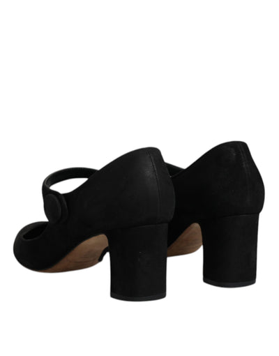 Dolce & Gabbana Schwarz Wildleder KEIRA Heels Pumps Schuhe