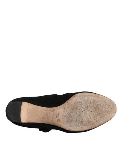 Dolce & Gabbana Schwarz Wildleder KEIRA Heels Pumps Schuhe