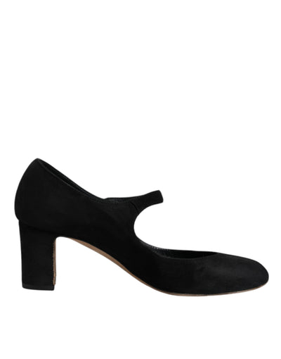 Dolce & Gabbana Schwarz Wildleder KEIRA Heels Pumps Schuhe