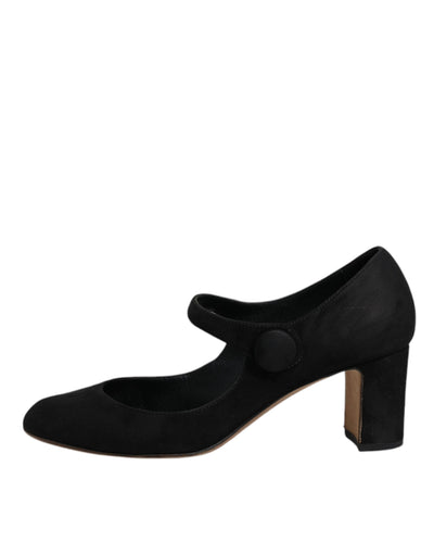 Dolce & Gabbana Schwarz Wildleder KEIRA Heels Pumps Schuhe