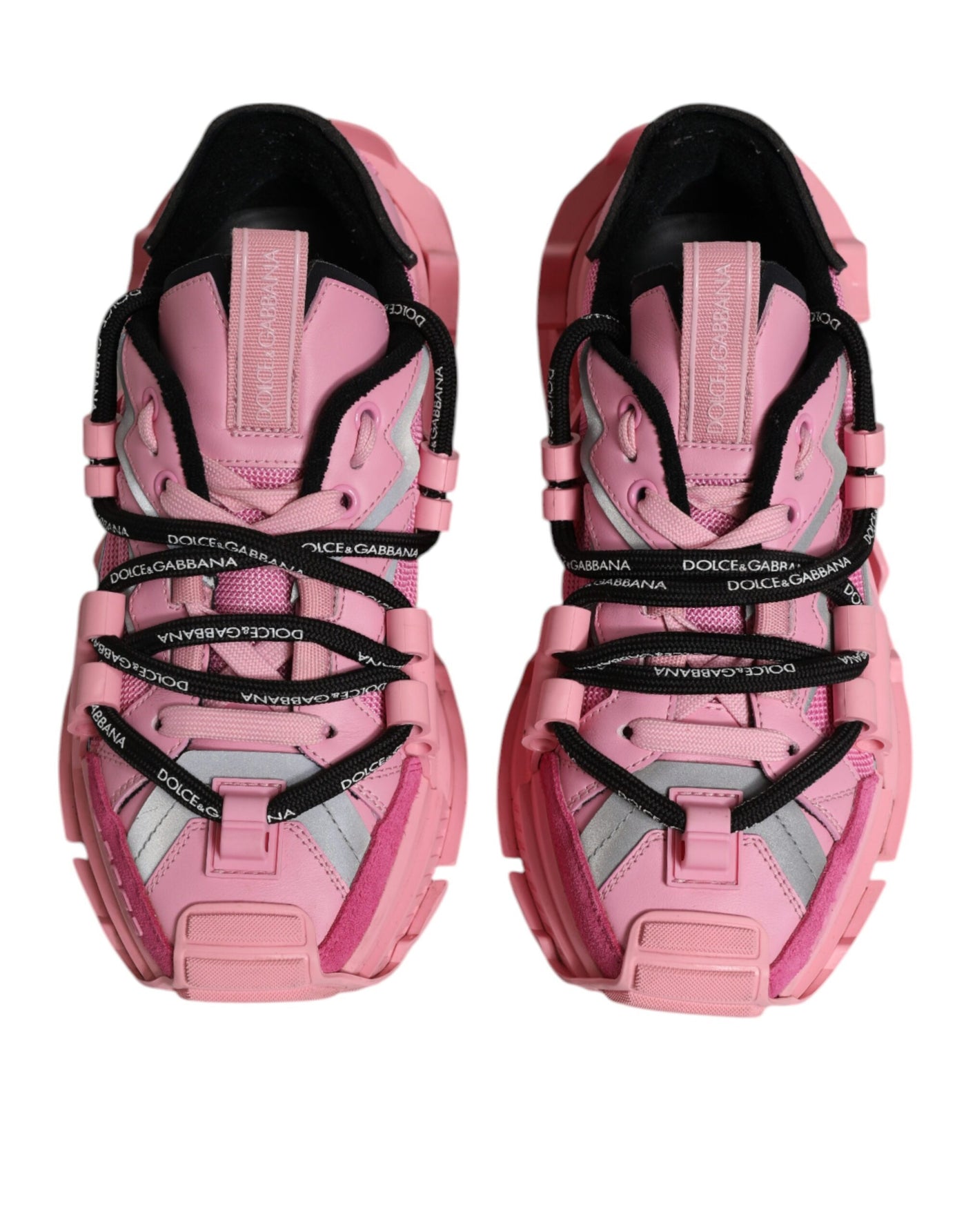 Dolce & Gabbana Rosa Low Top Space Frauen Turnschuhe Schuhe