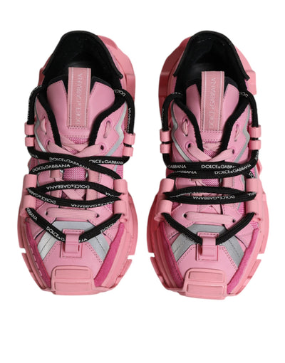 Dolce & Gabbana Rosa Low Top Space Frauen Turnschuhe Schuhe