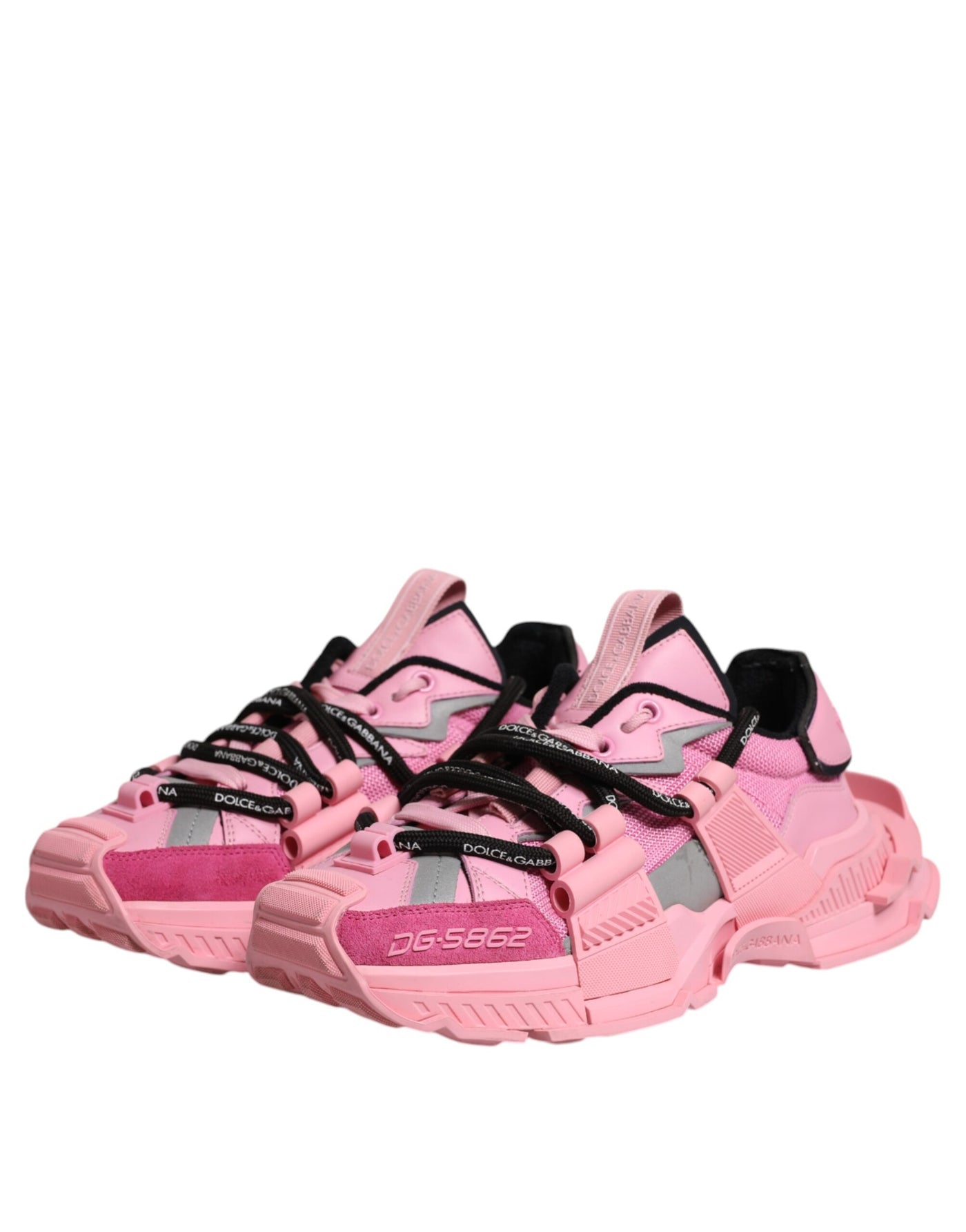 Dolce & Gabbana Rosa Low Top Space Frauen Turnschuhe Schuhe