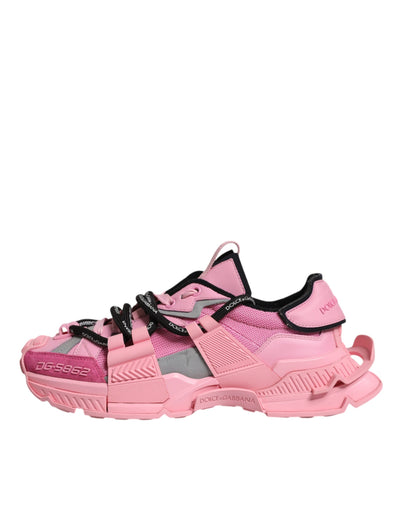 Dolce & Gabbana Rosa Low Top Space Frauen Turnschuhe Schuhe