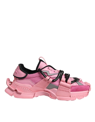 Dolce & Gabbana Rosa Low Top Space Frauen Turnschuhe Schuhe