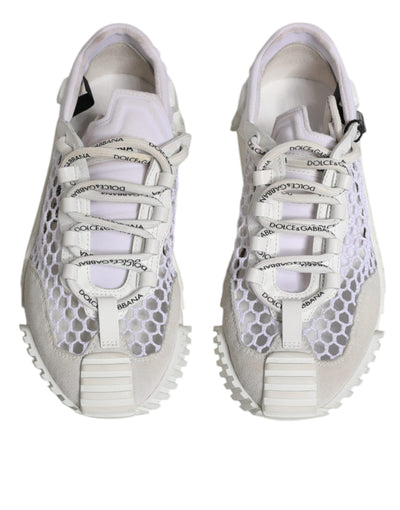 Dolce & Gabbana Weiß Mesh NS1 Low Top Sport Sneaker Schuhe