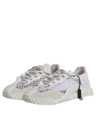 Dolce & Gabbana Weiß Mesh NS1 Low Top Sport Sneaker Schuhe