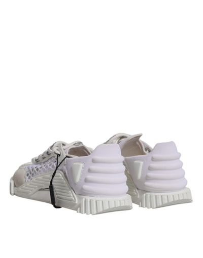 Dolce & Gabbana Weiß Mesh NS1 Low Top Sport Sneaker Schuhe